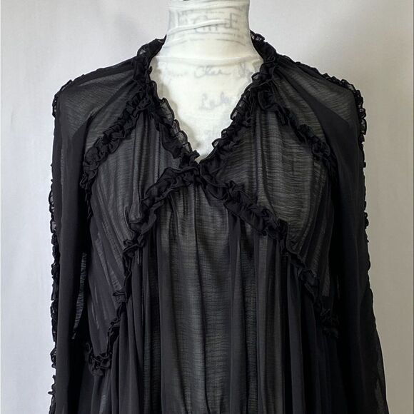 Aurum Chiffon Minidress size 2 - Picture 7 of 11